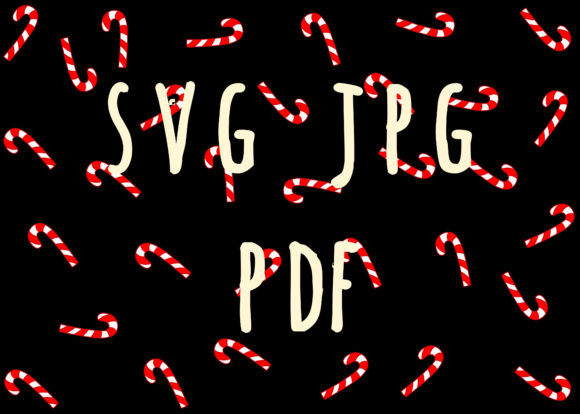 Christmas Candy Pattern 1: Graphics for Editorial Use