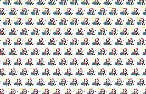 Christmas Cute Panda Pattern: Graphics Review
