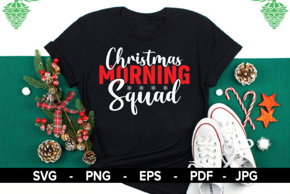 Christmas Morning Crew SVG: Graphics & Print Templates