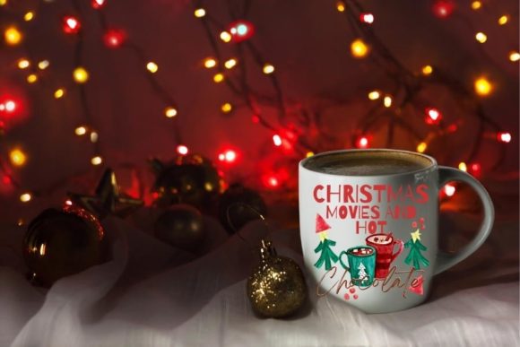 Christmas Movies Hot Chocolate: Graphics & Print Templates