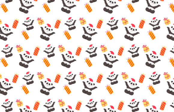 Christmas Pattern Animal Panda Cute Graphics Review