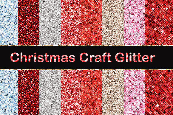Christmas Red Blue Glitter Backgrounds Graphics Review