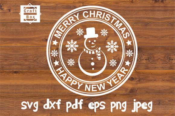 Christmas Stamp SVG Graphics for Holiday Crafts