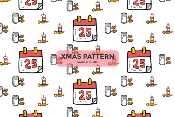 Cute Christmas Pattern Graphics for Festive Design