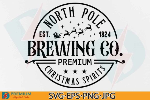 North Pole Brewing Co SVG: A Festive Graphics Asset for Crafts