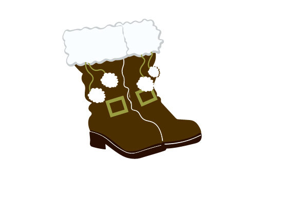 Santa Claus Boots for Christmas Crafts & Design