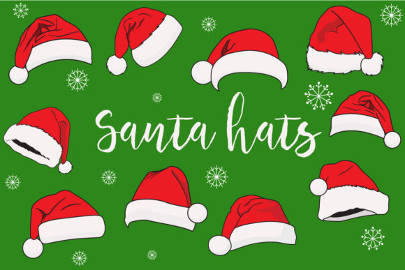 Santa Hats Bundle: Graphics & Crafts for Local Brands